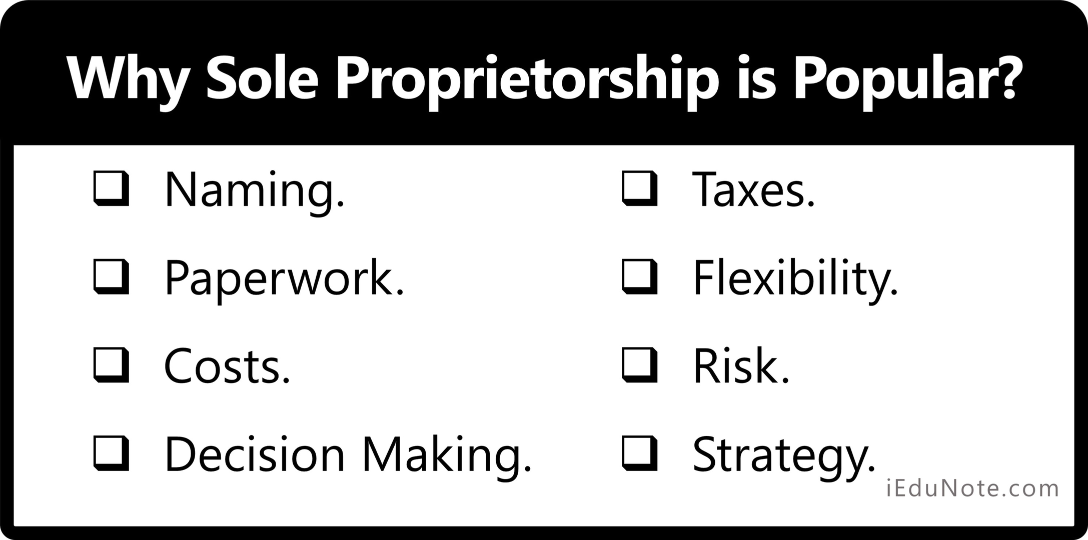 Why Sole Proprietorship is Popular? - Causes of Popularity of Sole Proprietorship