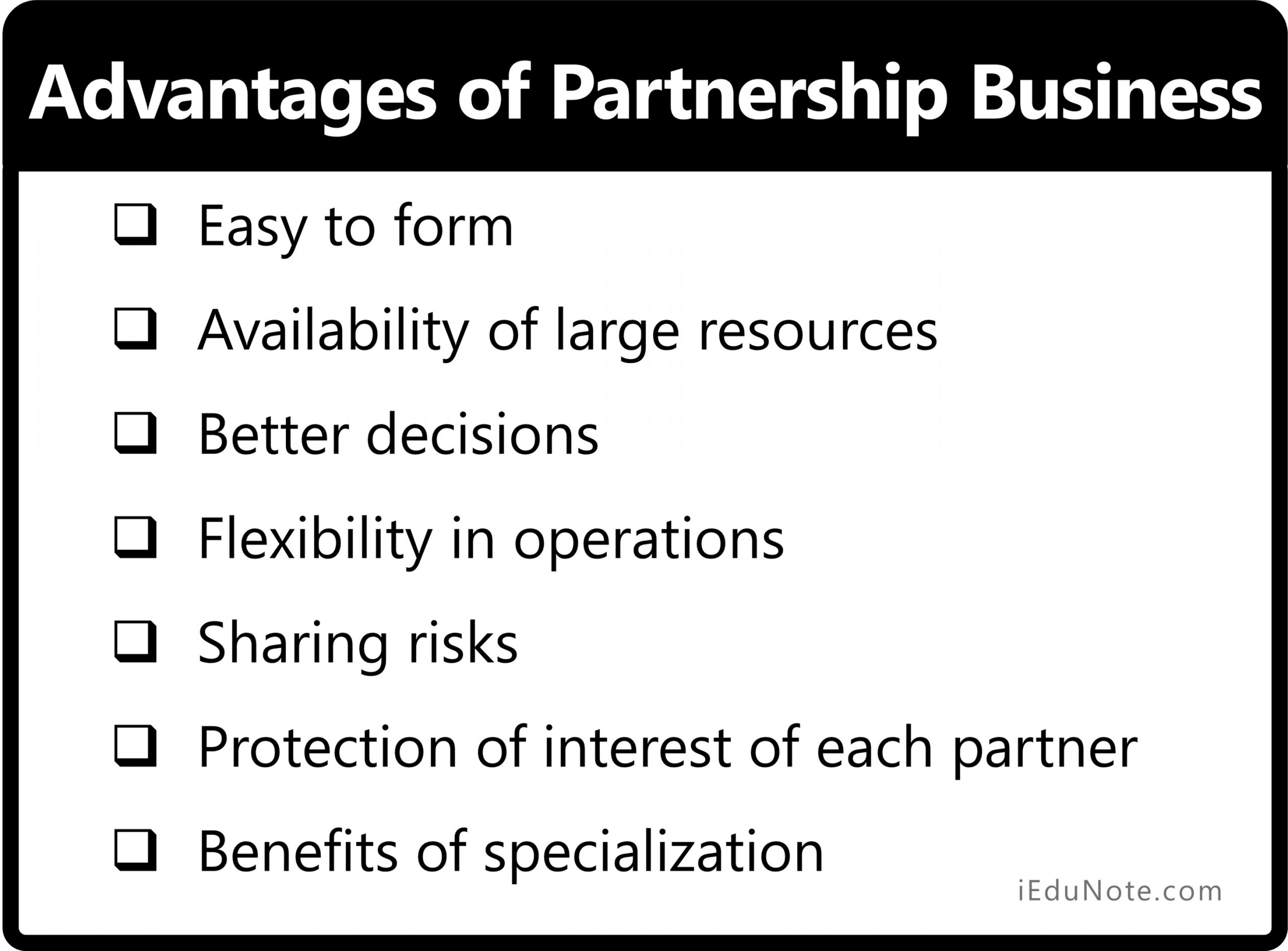 Advantages of Partnership Form of Business Organization Advantages of Partnership Form of Business Organization