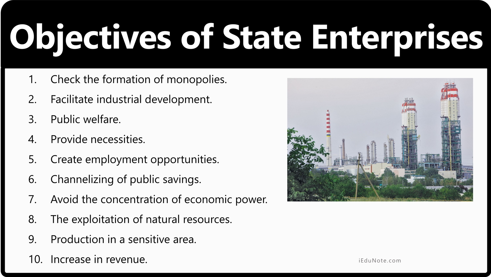 Objectives of State Enterprises