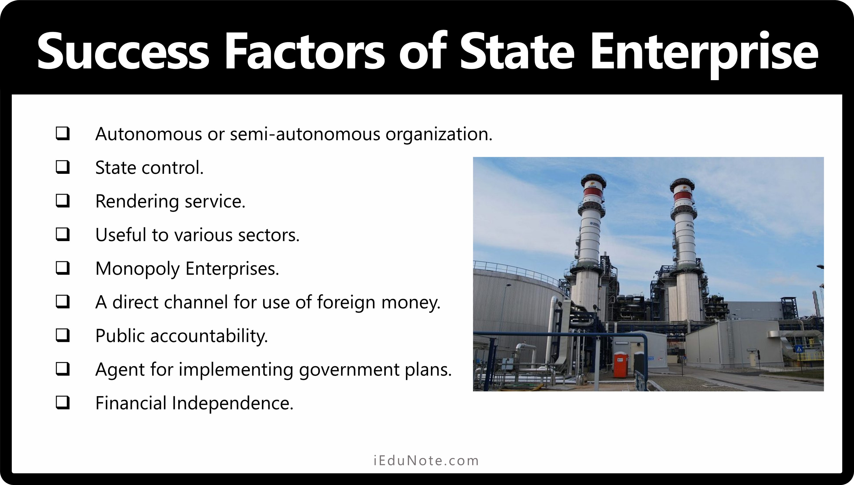 Why state enterprises are successful