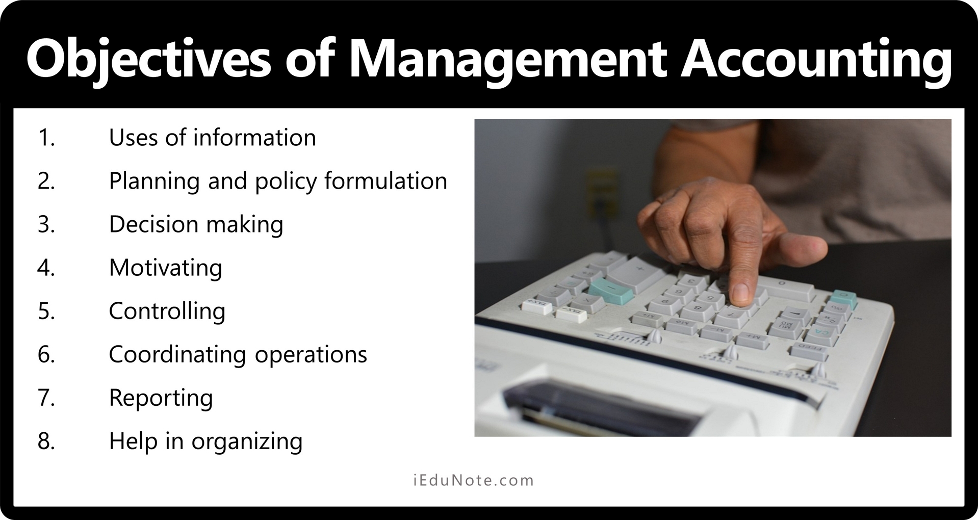 Objectives of Management Accounting