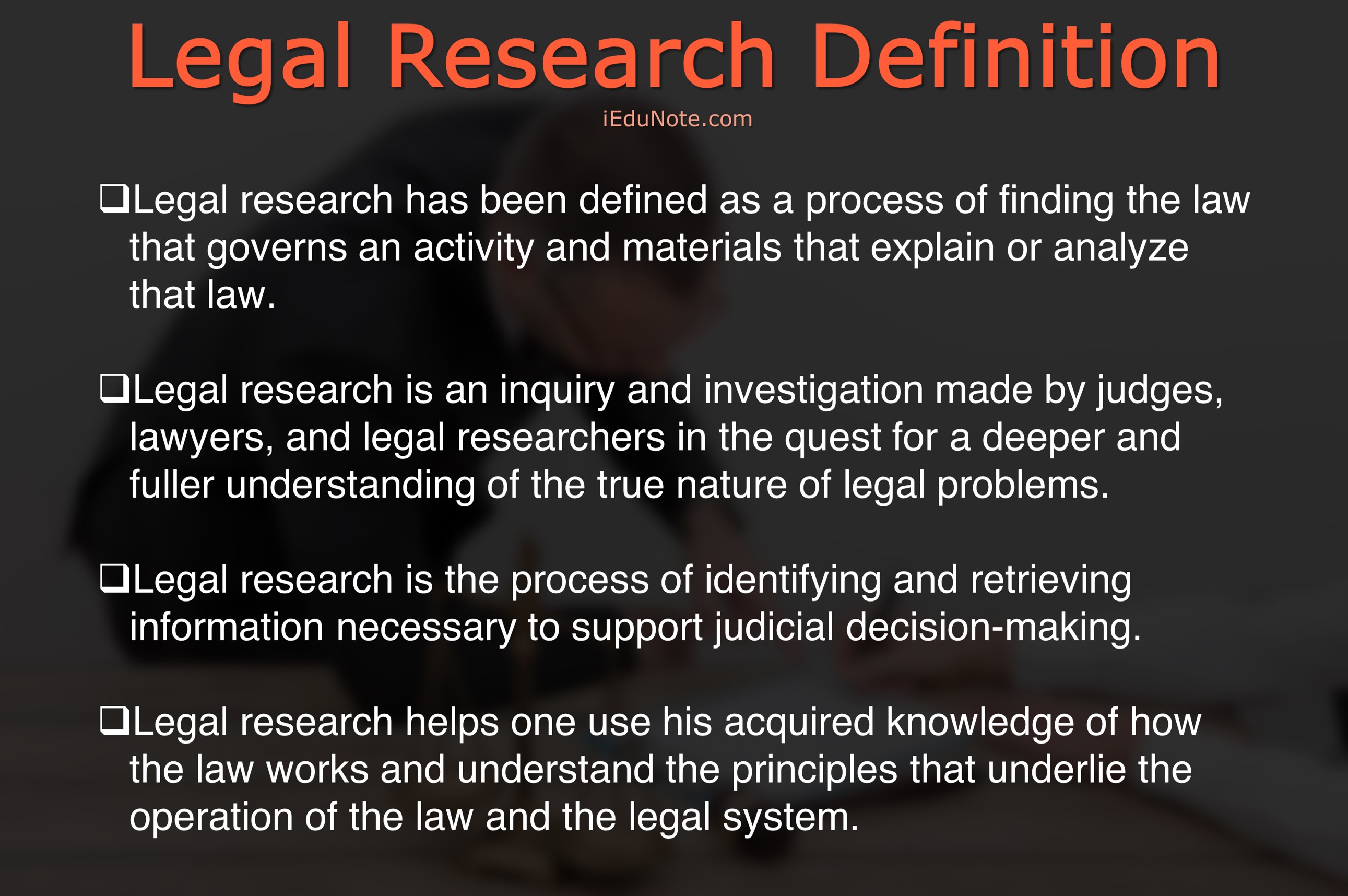 Legal Research Definition - Meaning of Legal Research Legal Research Definition - Meaning of Legal Research