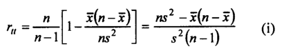 Kuder-Richardson Formula 2