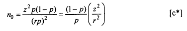 Sample size when estimating a population proportion example - 1