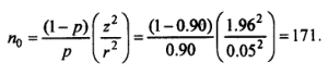 Sample size when estimating a population proportion example - 3
