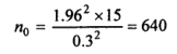 sample size for estimating the population mean example 2