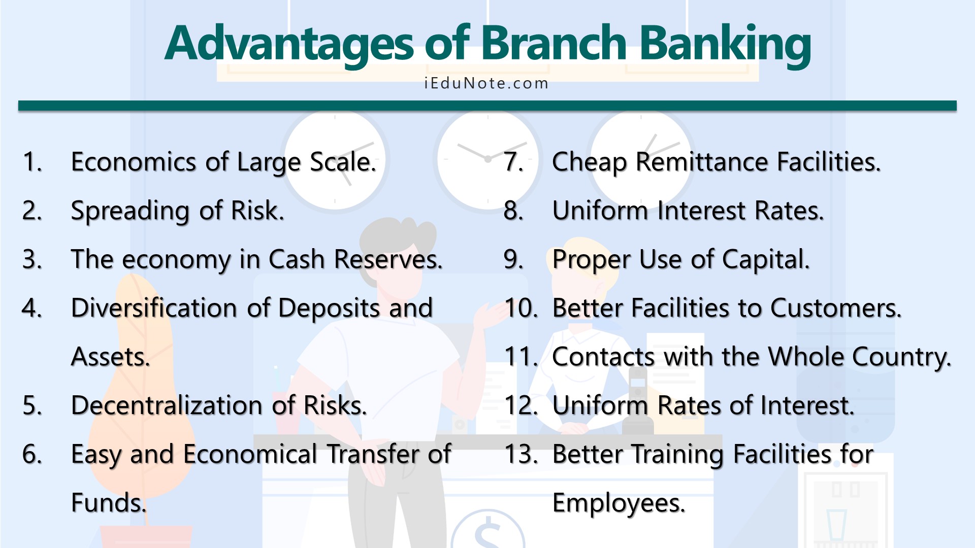 Advantages of Branch Banking