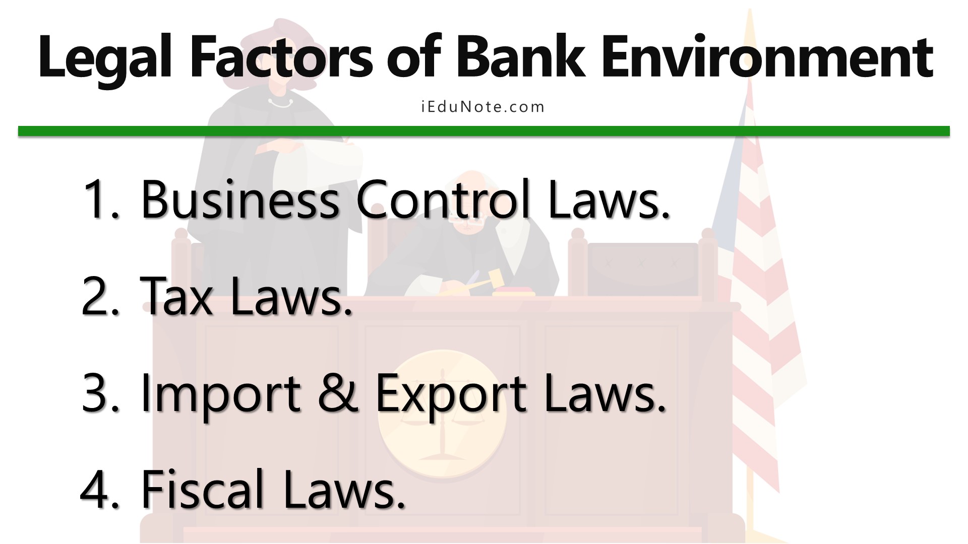 legal factors of bank environment