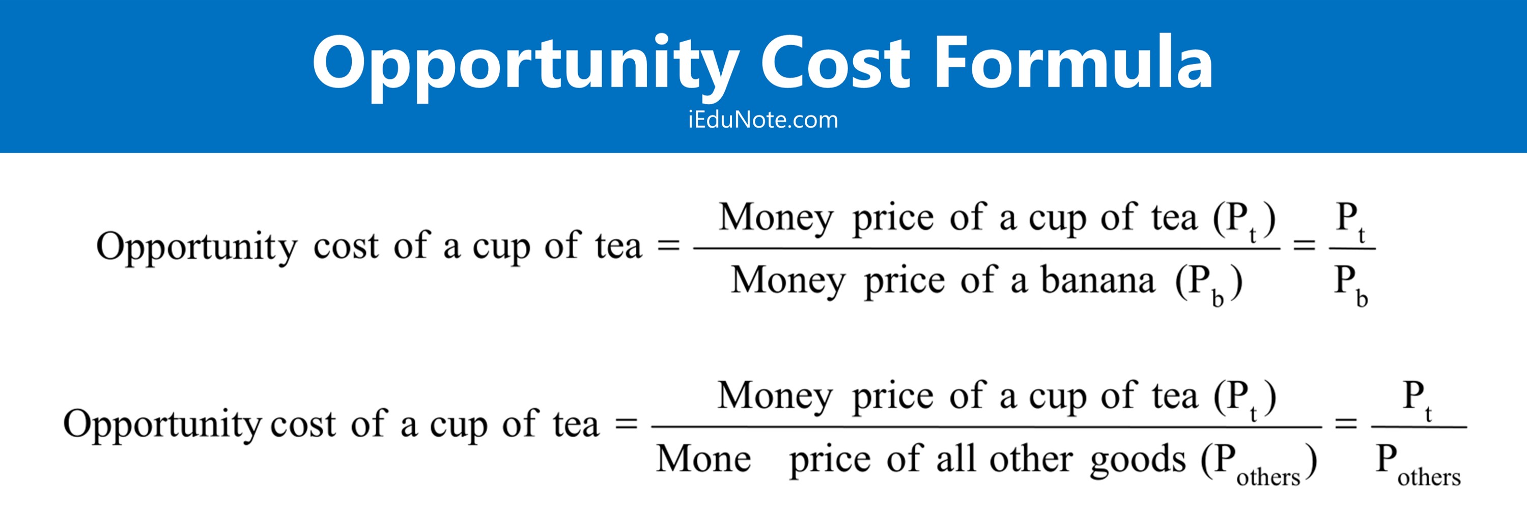 opportunity cost formula opportunity cost formula