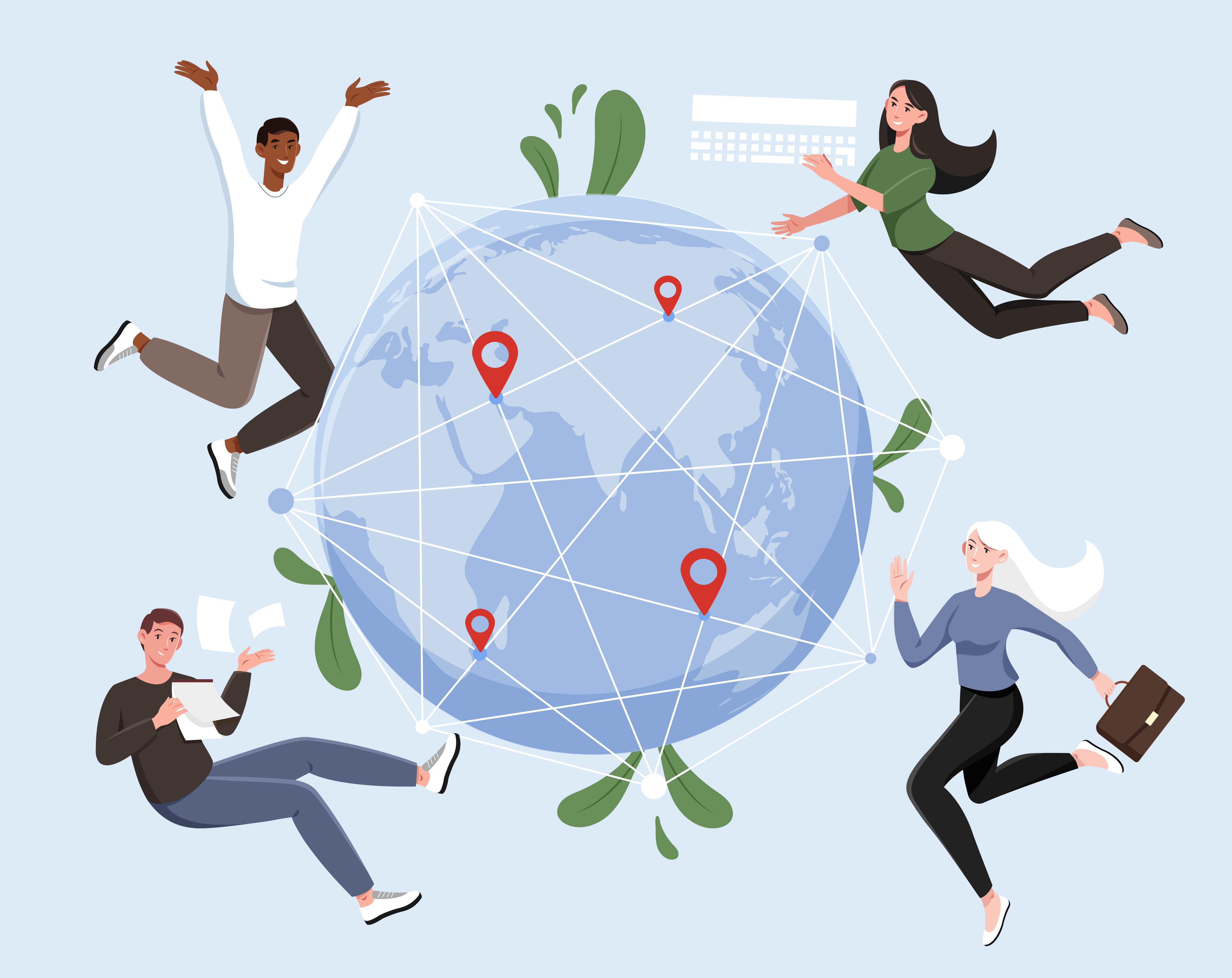 Global business concept
