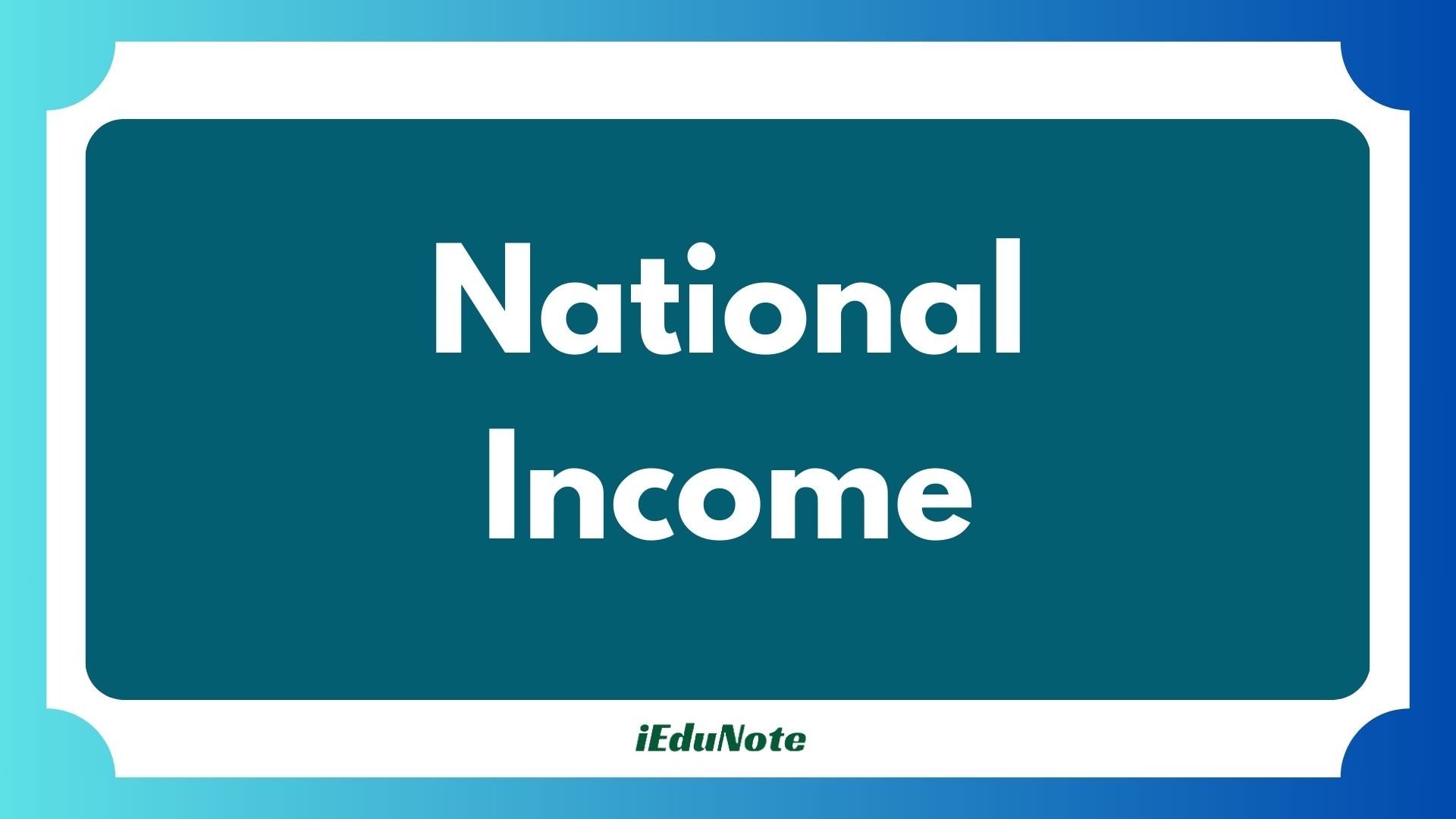 national income