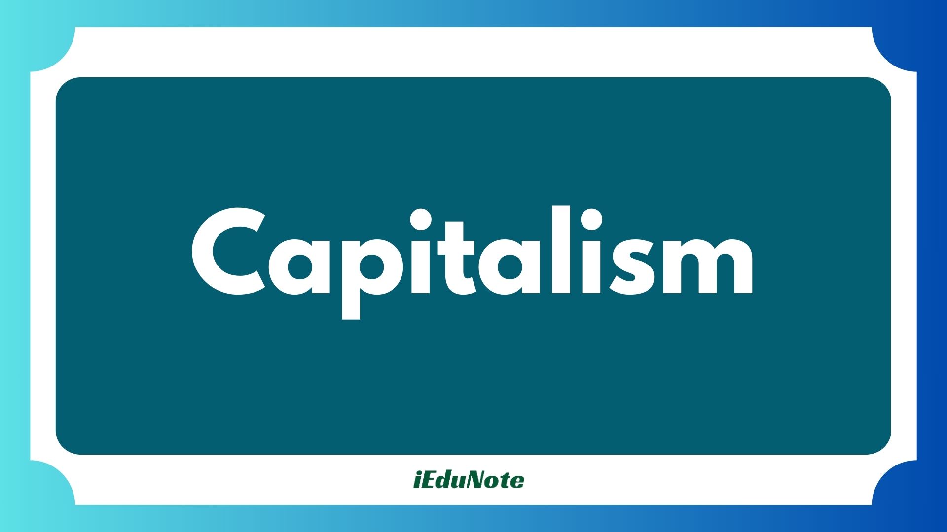 capitalism