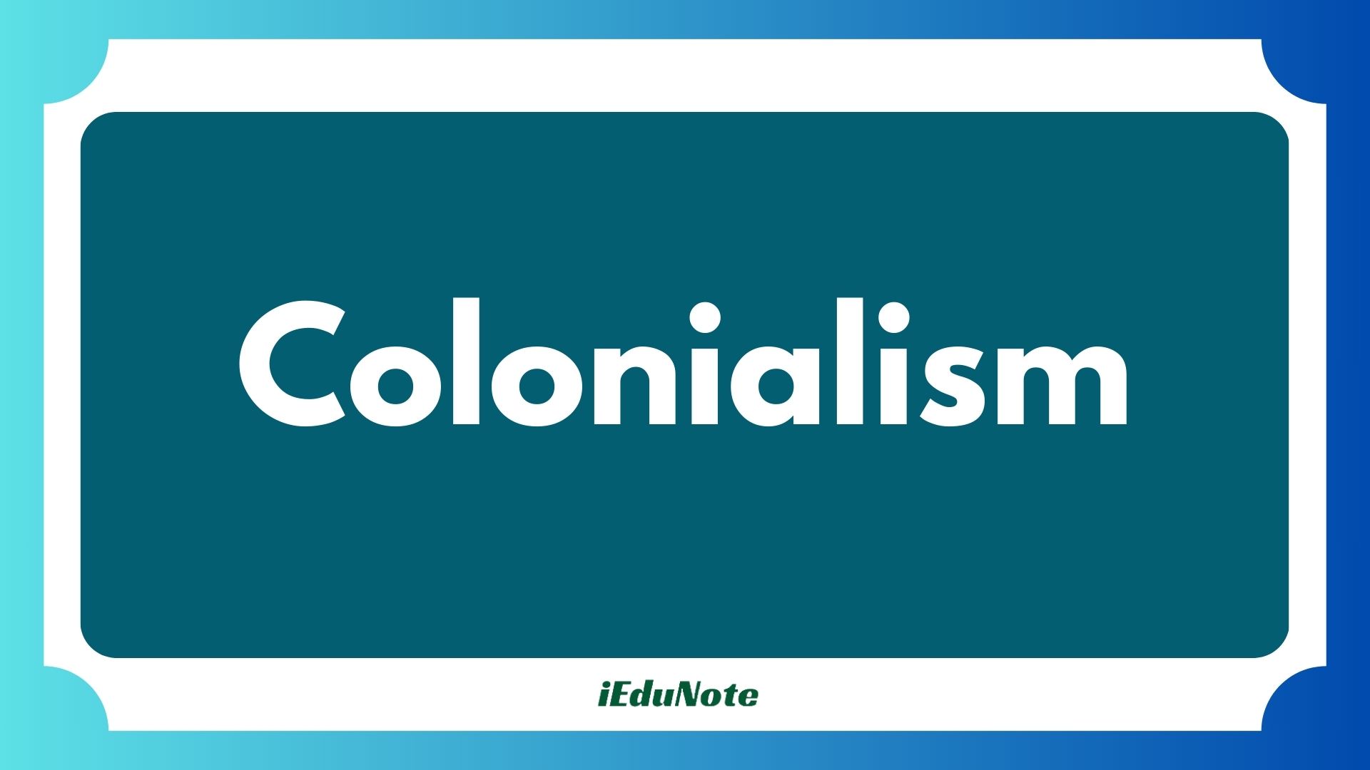 colonialism